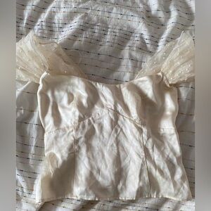 Reformation Bridget silk top size 2